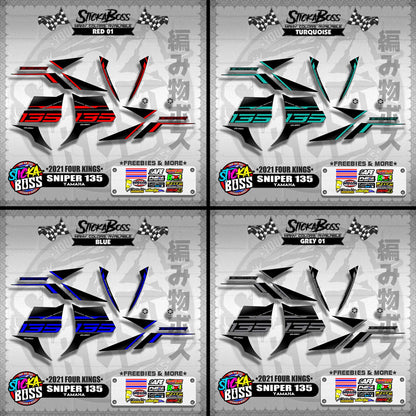 SNIPER 135 DECALS ( 2021 FOUR KINGS )【WITH FREEBIES】