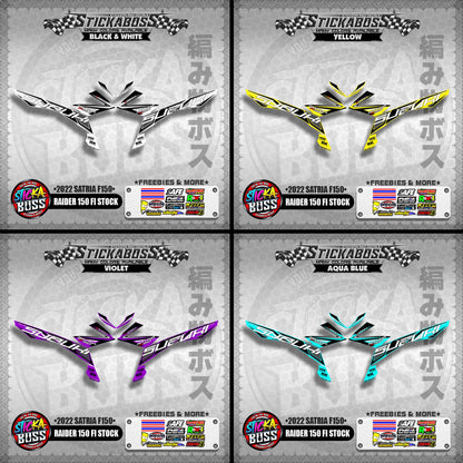 SUZUKI RAIDER 150 FI STOCK DECALS ( 2022 SATRIA F150 )【WITH FREEBIES】