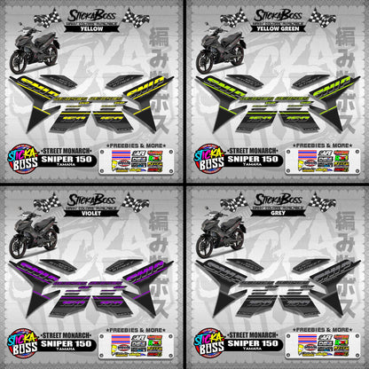 SNIPER 150 DECALS ( STREET MONARCH )【WITH FREEBIES】