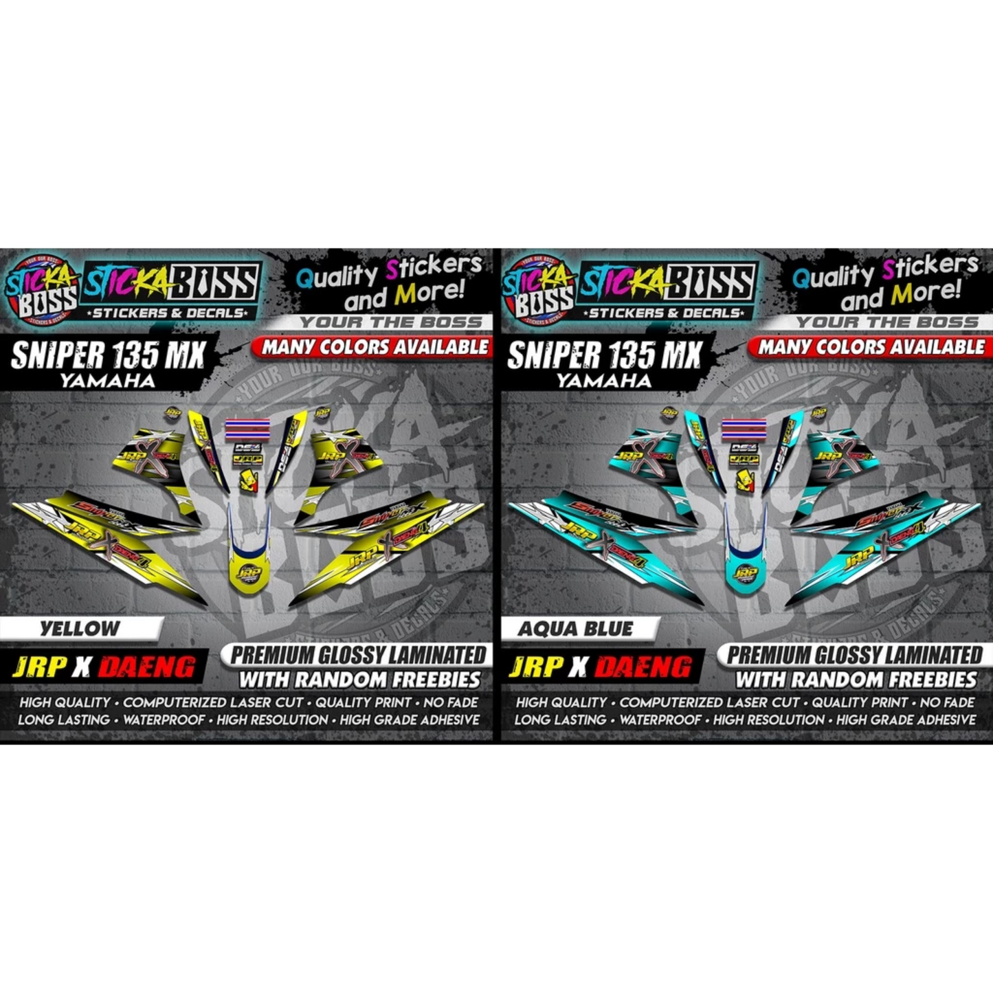 Sniper 135 MX Thailand Decals ( JRP x DAENG )【WITH FREEBIES】