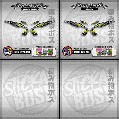 MIO I 125 M3 STICKER DECALS ( 001 STAR LIGHT )【WITH FREEBIES】