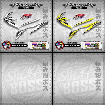 RS 125 FI Stock Decals (STOCK SIZE)【PREMIUM GLOSSY LAMINATED】