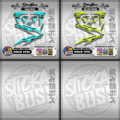 CLICK 125i V2 DECALS ( VARIO THAI 02 )【WITH FREEBIES】