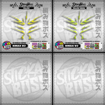 NMAX V2 DECALS ( 001 MINIMALIST STRIPPING )【WITH FREEBIES】