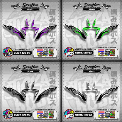 CLICK 125 V3 DECALS ( TOSCA VARIO 2023 )【WITH FREEBIES】