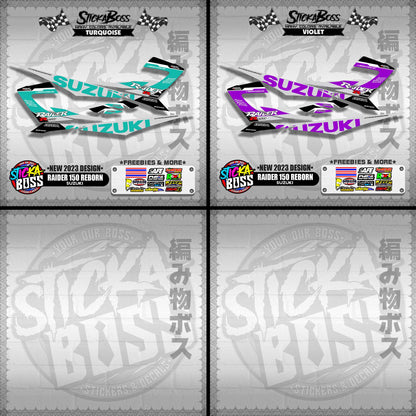 RAIDER 150 REBORN STOCK DECALS ( NEW 2023 DESIGN )【WITH FREEBIES】