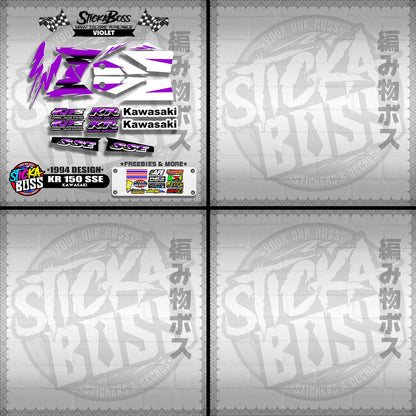 KR 150 SSE STOCK DECALS ( 1994 DESIGN )【WITH FREEBIES】