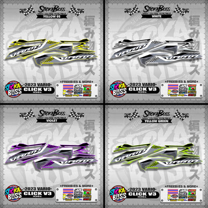 CLICK V3 STOCK DECALS ( 2023 VARIO )【WITH FREEBIES】