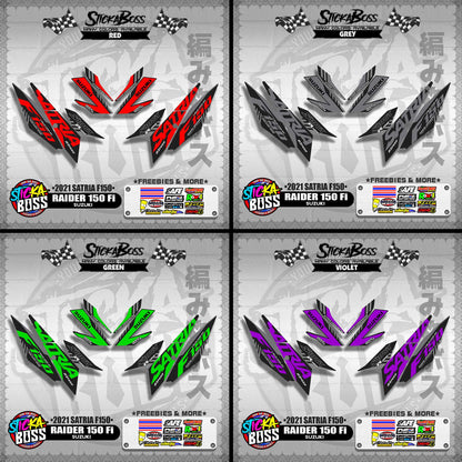 RAIDER 150 Fi DECALS ( 2021 SATRIA F150 )【WITH FREEBIES】