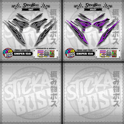 SNIPER 150 DECALS ( TRIBAL LIGHT Y15ZR )[ PREMIUM GLOSSY LAMINATED ]【WITH FREEBIES】