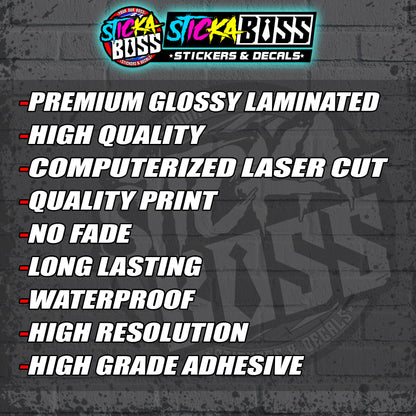 MAID SAMA | ANIME PEEKER STICKER【VINYL PRINTED】( LAMINATED / WATERPROOF )