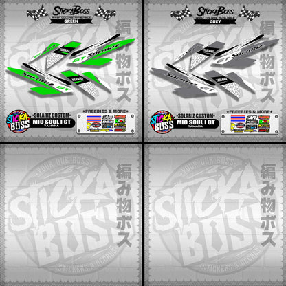 MIO SOUL I 125 GT DECALS ( SOLARIZ CUSTOM )【WITH FREEBIES】
