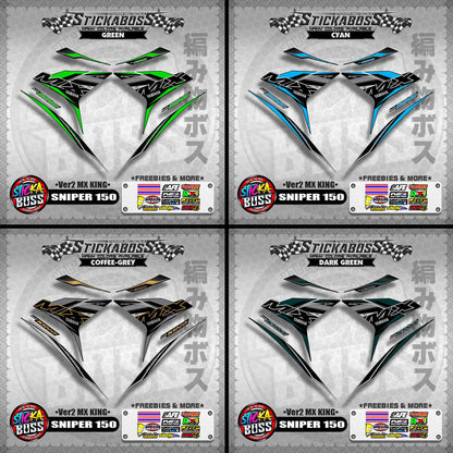 SNIPER 150 DECALS ( Ver2 MX KING )【WITH FREEBIES】MALAYSIAN CONCEPT/Y15ZR/EXCITER 150