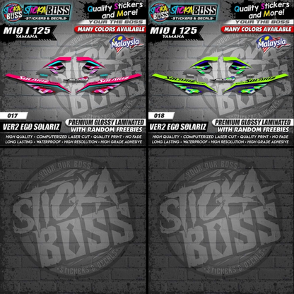 Mio i 125 Malaysian Decals ( Ver2 Ego Solariz )【WITH FREEBIES】Malaysia Concept
