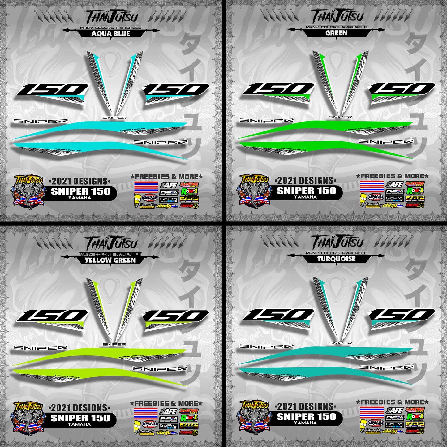 SNIPER 150 DECALS ( 2021 DESIGNS )【WITH FREEBIES】
