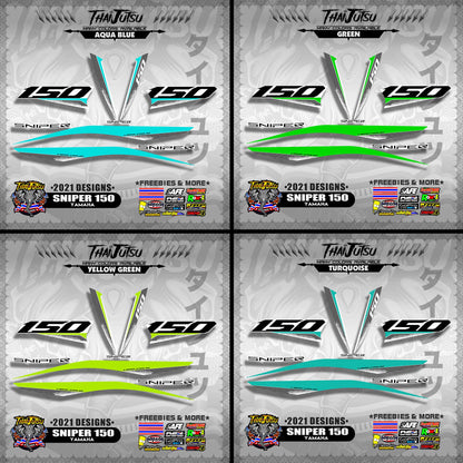 SNIPER 150 DECALS ( 2021 DESIGNS )【WITH FREEBIES】