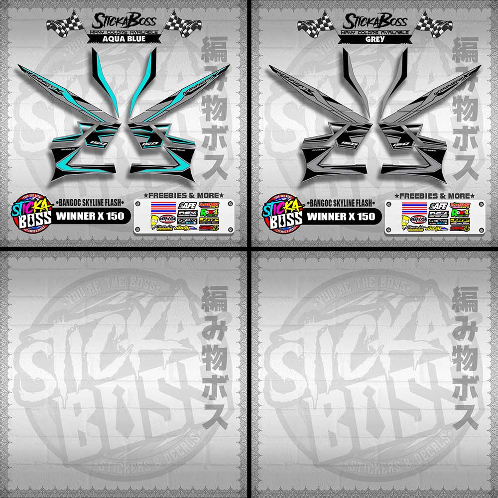 WINNER X 150 DECALS ( BANGOC SKYLINE FLASH )【WITH FREEBIES】
