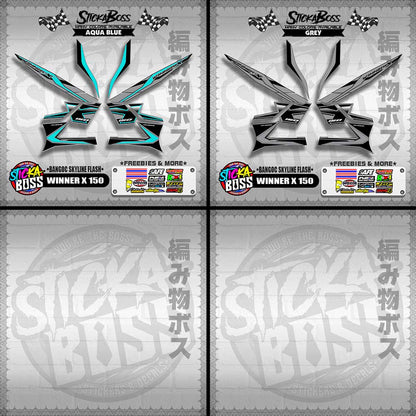 WINNER X 150 DECALS ( BANGOC SKYLINE FLASH )【WITH FREEBIES】