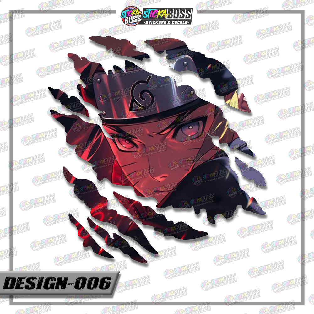 NARUTO PART 1 | ANIME SCRATCH STICKER【VINYL PRINTED】( LAMINATED / WATERPROOF )【Stickaboss】