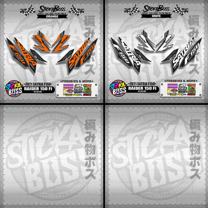 RAIDER 150 Fi DECALS ( 2021 SATRIA F150 )【WITH FREEBIES】