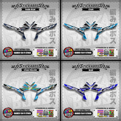 SUZUKI RAIDER 150 FI STOCK DECALS ( 2022 SATRIA F150 )【WITH FREEBIES】