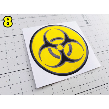[PART 8] Gold Chrome Decal Stickers Vinyl Cut Out Stickers [ Religious / Thailook / Yayamanin ]