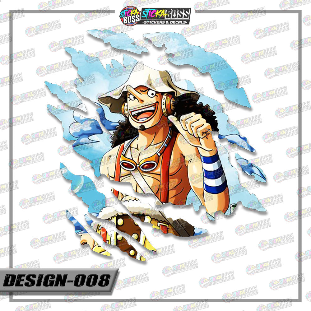 ONE PIECE PART 1 | ANIME SCRATCH STICKER【VINYL PRINTED】( LAMINATED / WATERPROOF )【Stickaboss】