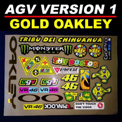 [ BUNDLE SET ] REFLECTORIZED VISOR STICKERS [ THICKER QUALITY / HD PRINTOUT / MACHINE CUT ]