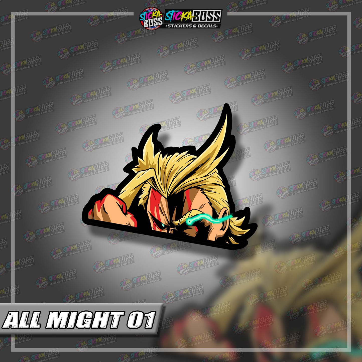 MY HERO ACADEMIA | ANIME PEEKER STICKER【VINYL PRINTED】( LAMINATED / WATERPROOF )