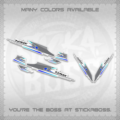 NMAX V1 FOR WHITE THAI-INDO DECALS (THMI 02 DESIGN)STICKER DECALS By STICKABOSS