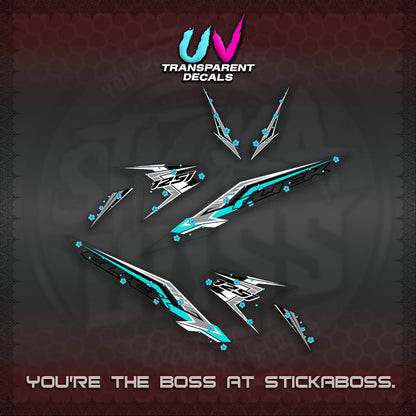 CLICK V2 UV TRANSPARENT VARIO DECALS (MOTIF POLET SAKURA DESIGN)STICKER DECALS By STICKABOSS