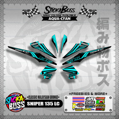 SNIPER 135 LC DECALS ( CLASSIC MALAYSIAN GRUNGE )【WITH FREEBIES】