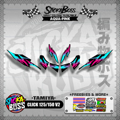 CLICK 125 / 150 V2 DECALS ( TAMIYA )【WITH FREEBIES】