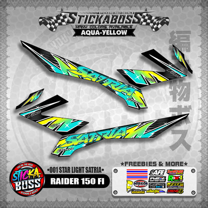 RAIDER 150 FI STICKER DECALS ( 001 START LIGHT SATRIA )【WITH FREEBIES】