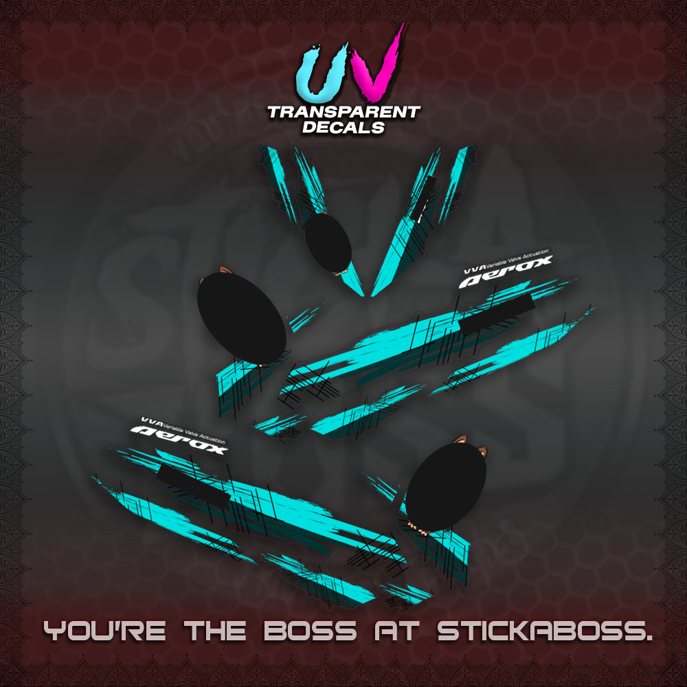AEROX V2 DECAL(STUFF TOY 2 TONE)STICKER DECALS By STICKABOSS