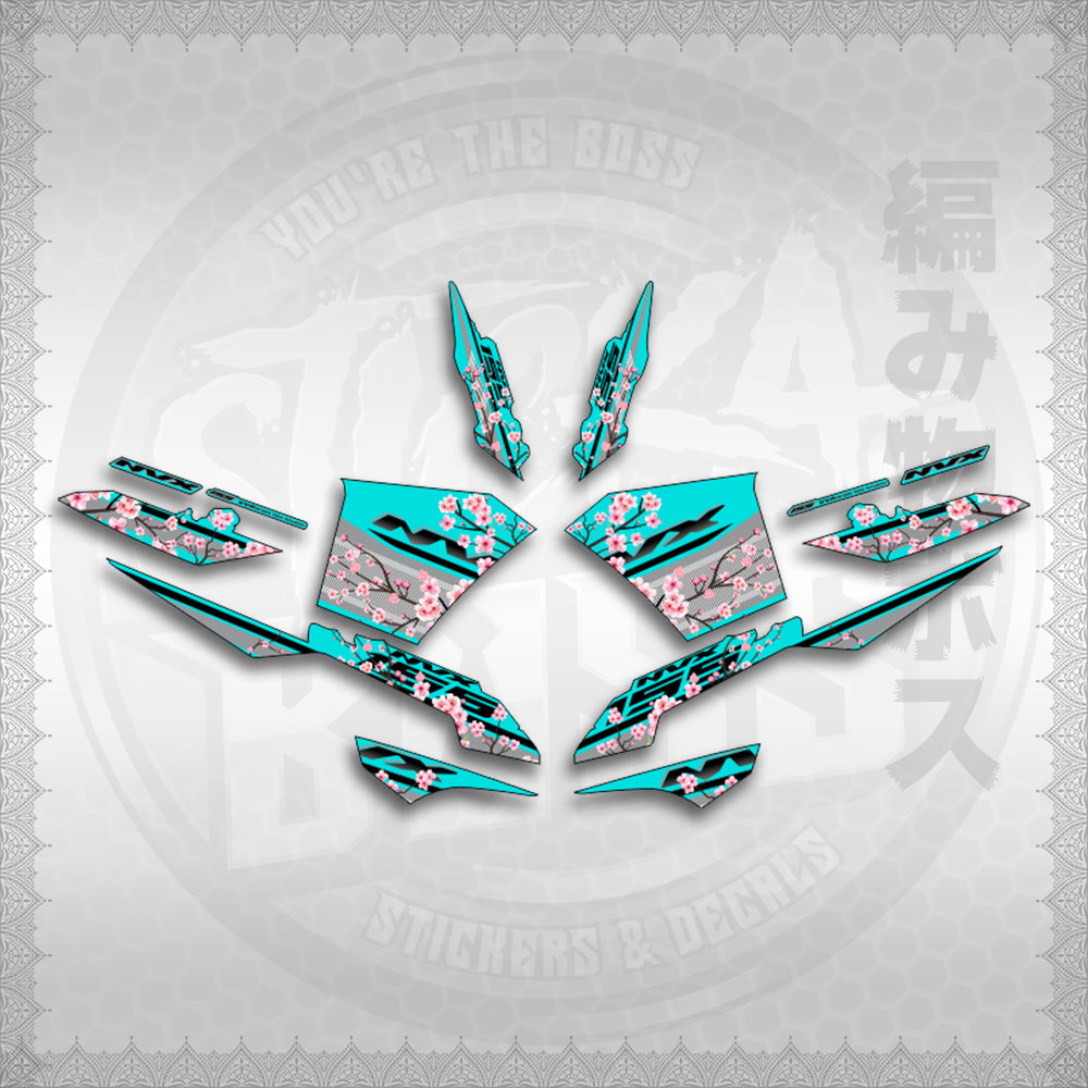 STICKER DECALS for AEROX V3 ALPHA TURBO INDO-MALAYSIAN (AV3SAIN) By STICKABOSS (SOFIE LAMINATED WATERPROOF)