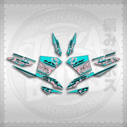 STICKER DECALS for AEROX V3 ALPHA TURBO INDO-MALAYSIAN (AV3SAIN) By STICKABOSS (SOFIE LAMINATED WATERPROOF)