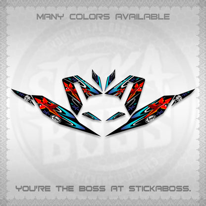 CLICK 125 V4 DECALS (2026 ARAI STAR RACING DESIGN) STICKER DECALS By STICKABOSS