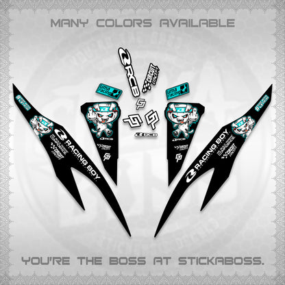 CLICK V2 DECALS (2026 RACE ZOMBIE DESIGN)STICKER DECALS By STICKABOSS