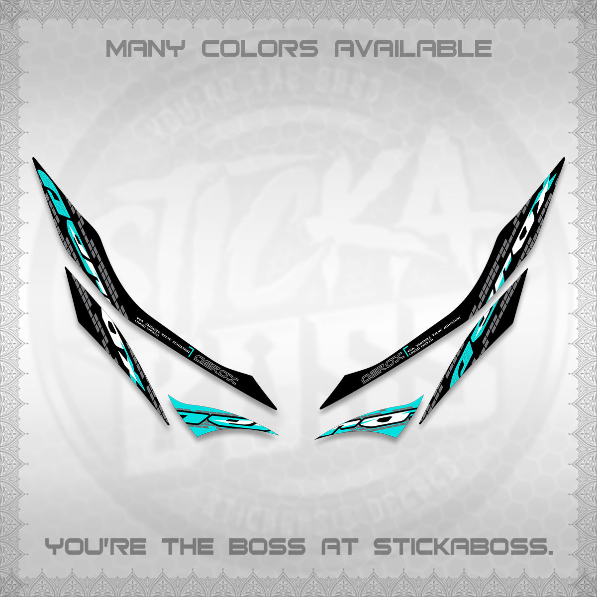 AEROX 155 V1 DECALS (NEW 2026 VORTEX) STICKER KITS BY STICKABOSS