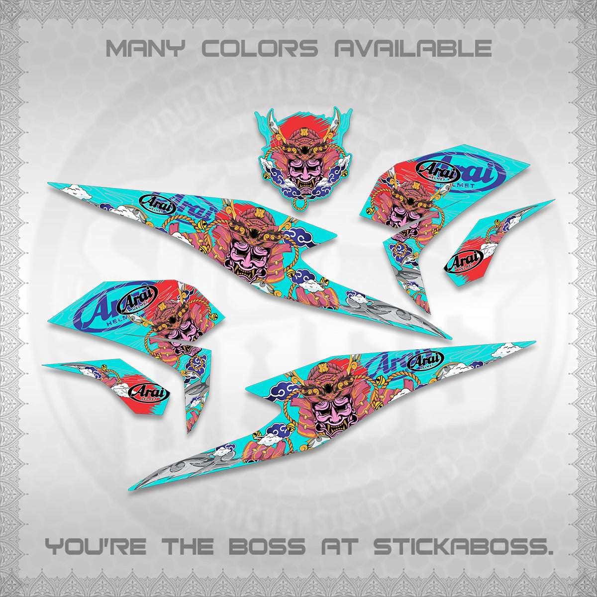 BEAT FI INDO DECALS (2026 NEW SAMURAI MOTIF) STICKER KITS BY STICKABOSS