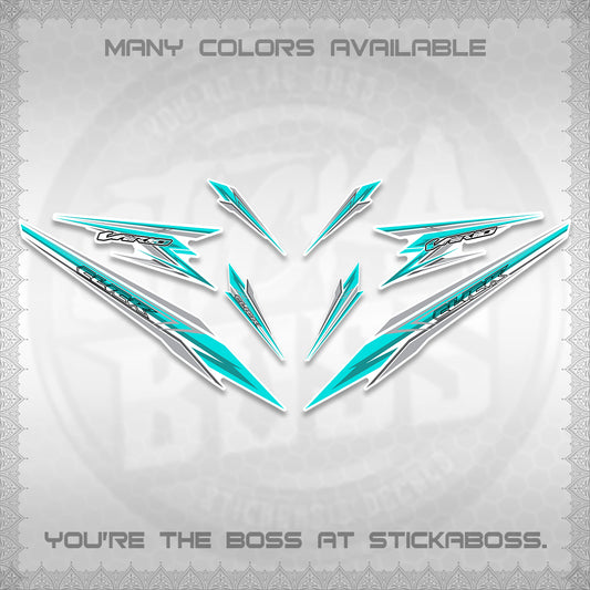 CLICK 160 VARIO FOR WHITE DECALS (2026 SHARP 00-A1 DESIGN)STICKER KITS By STICKABOSS