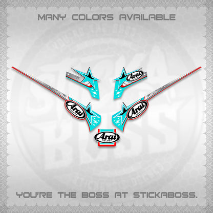 GIORNO 125 THAI DECALS (2026 ARAI S001) STICKER DECALS BY STICKABOSS