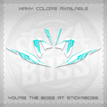 CLICK 125 V4 FOR WHITE DECALS (2026 VEERIZA STYLISH DESIGN) STICKER DECALS By STICKABOSS