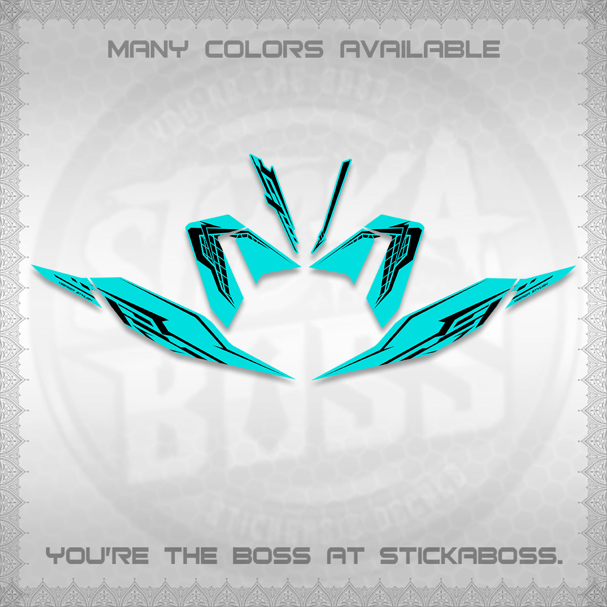 CLICK 125 V4 DECALS (2026 VEERIZA STYLISH DESIGN) STICKER DECALS By STICKABOSS