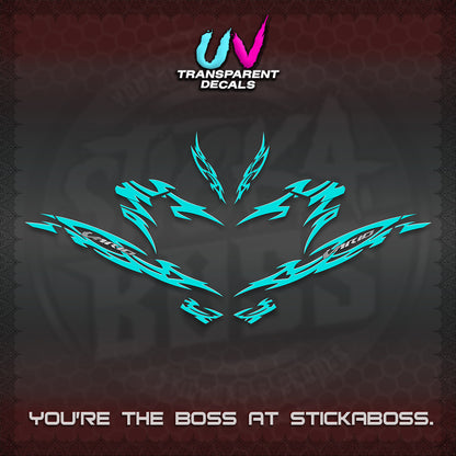 CLICK 125 V4 INDO VARIO UV TRANSPARENT DECALS (2026 NUSANTARA STRIPING) STICKER DECALS By STICKABOSS