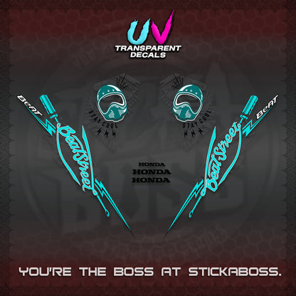 BEAT FI V2 UV TRANSPARENT DECALS (2026 BEATSTREET DESIGN) STICKER KITS BY STICKABOSS