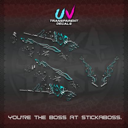 NMAX V2 UV TRANSPARENT DECALS (2026 2F2F DESIGN)STICKER DECALS By STICKABOSS