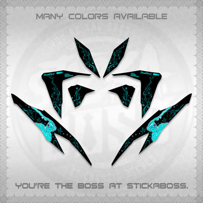CLICK V2 DECALS (2026 2F2F SWIRL DESIGN) STICKER KITS BY STICKABOSS