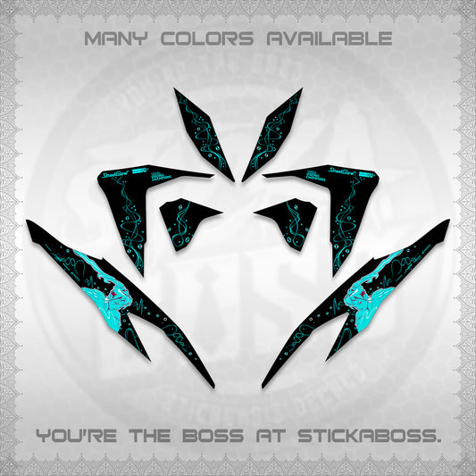 CLICK V2 DECALS (2026 2F2F SWIRL DESIGN) STICKER KITS BY STICKABOSS
